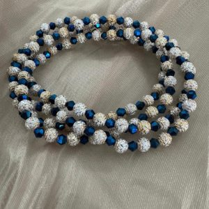 Stylish Ball Waist or Neck Beads (Navy Blue & Silver) £9.99 plus p&p