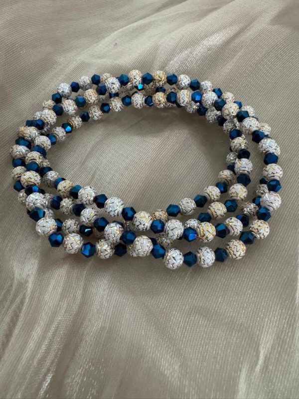 Stylish Ball Waist or Neck Beads (Navy Blue & Silver) £9.99 plus p&p