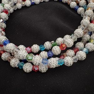 Stylish Ball Waist or Neck Beads (Multi Colour & Silver) £9.99 plus p&p